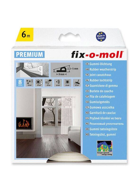 

Fix-O-Moll 6m P-Proifle Rubber Weatherstrip, 107082, White