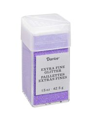 Darice Extra Fine Decorative Glitter, 42.5gm, Purple