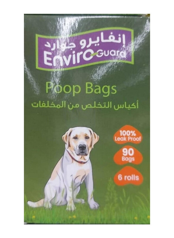 

Enviro Guard Dog Waste Bag, 23 X 33cm, 6 Rolls, Black