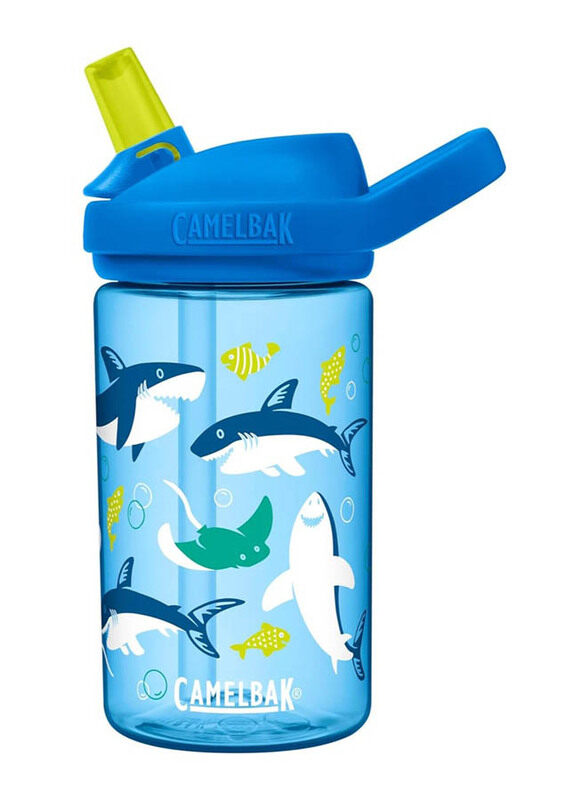 

Camelbak Eddy+ Kids Shark & Rays Bottle with Tritan Renew, 14oz, Blue