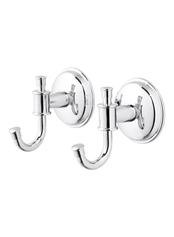 Chrome Plated Hook, 2 Piece, Silver