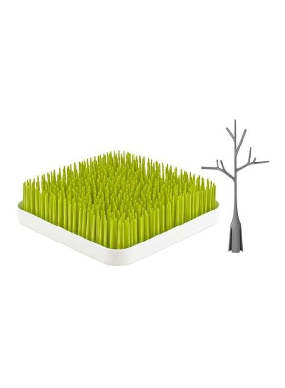 Boon Grass & Twig Design Bottle Rack, Green