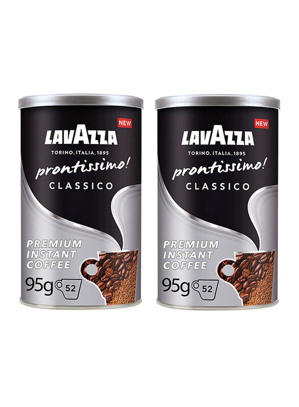 Lavazza Prontissimo Classico Instant Coffee, Pack of 2 x 95g