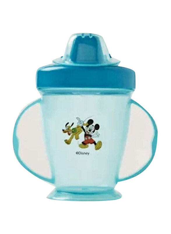 

Disney Baby Mickey Mouse & Goofy Print Spill Proof Cup with Cap and Spout, Blue