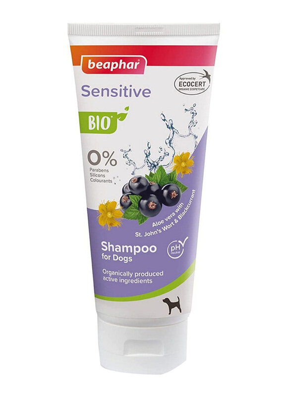 

Beaphar Cosmetic Bio Anti Itch Aloe Vera & Blackcurrant Dog Shampoo, 200ml, Multicolour