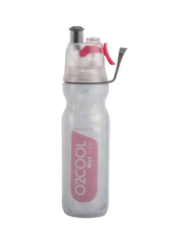 02COOL 590ml Arctic Squeeze Mist N Sip Bottle, White/Pink