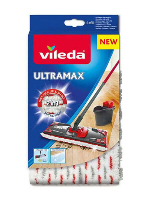 

Vileda Flat Mop Ultramax Microfibre Refill, Multicolour