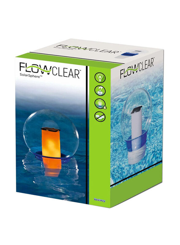 

Bestway Flow Clear Solarsphere Led Chemical Dispenser, White/Blue