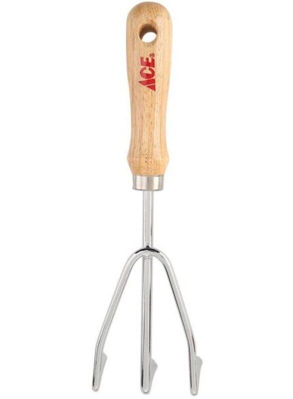 

Ace Cultivator with Wooden Handle, Silver/Brown