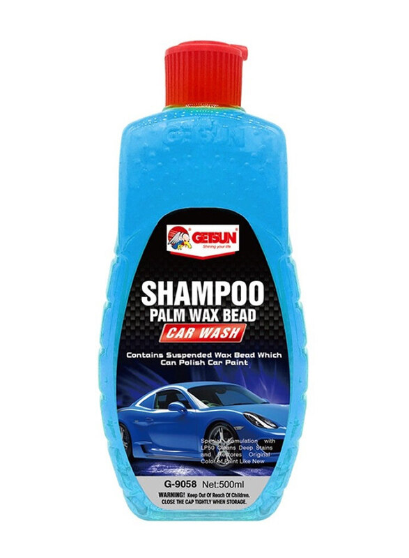 

Getsun 500ml Shampoo Palm Wax Bead Car Wash, Blue