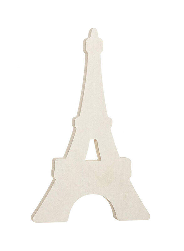 

Darice Eiffel Tower Shaped Wooden Standing Cutout, Beige