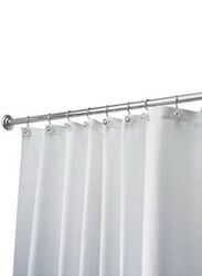 InterDesign Carlton Shower Curtain, White