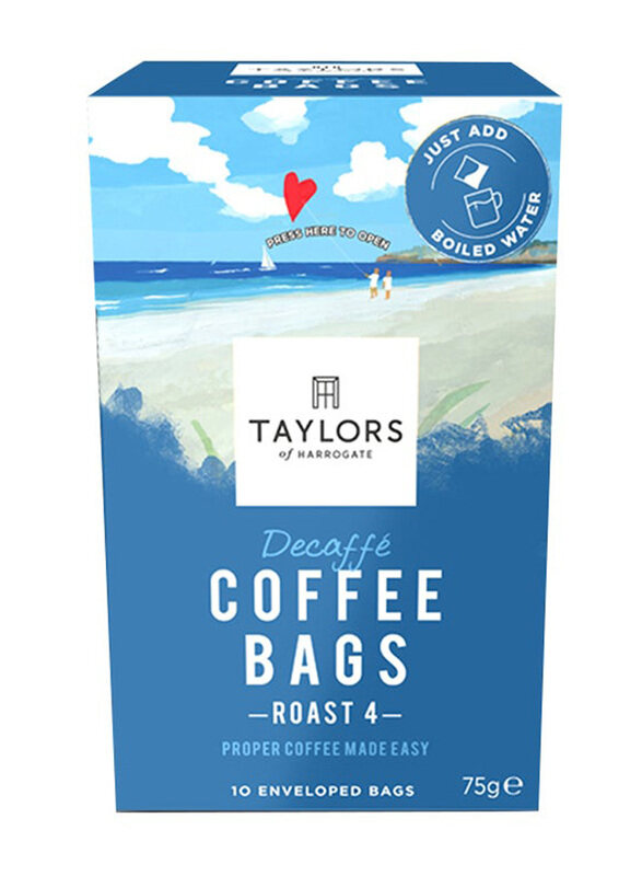 

Taylors Of Harrogate Decaffe Coffee Bags, 10 Coffee Bags, 75g