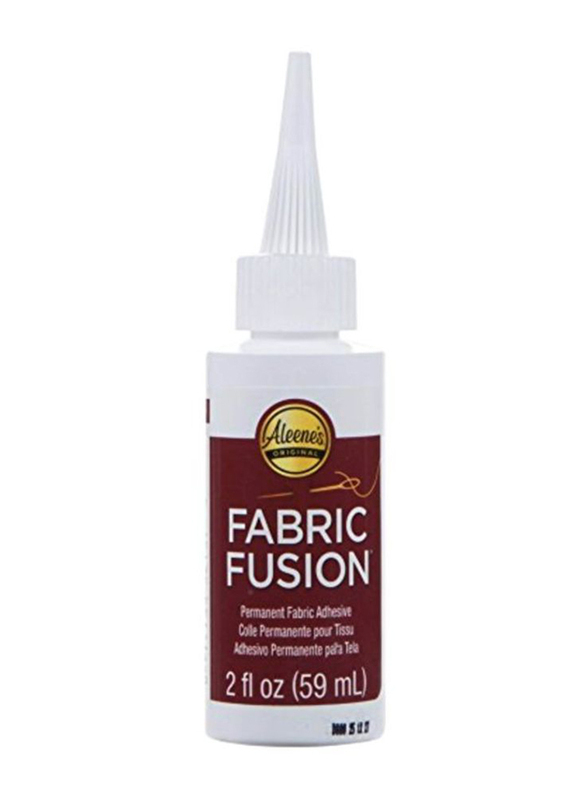 Aleene's Fabric Fusion Permanent Fabric Adhesive, 2 Ounce, Clear