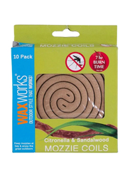 Waxworks Mozzie Coil Set, Brown, 10-Pieces