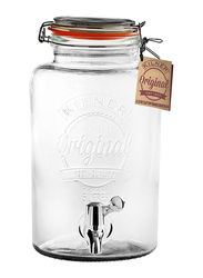 Kilner Jars 5L Glass Drink Dispenser, Clear/Silver