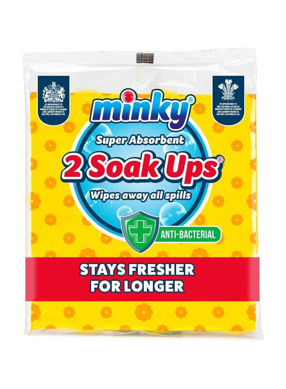 

Minky Anti-Bacterial Soak Ups, 2 Piece