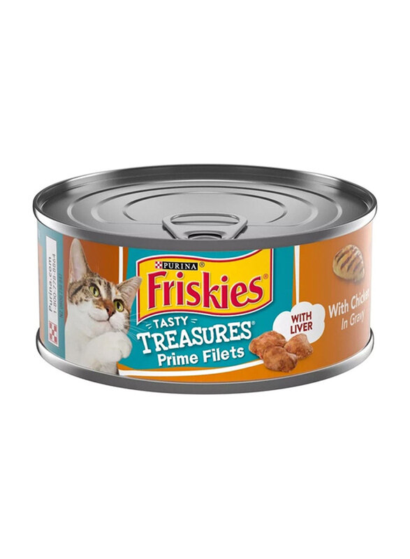 

Purina Friskies Tasty Treasures Prime Filets with Chicken & Liver In Gravy Cats Wet Food, 5.5 oz