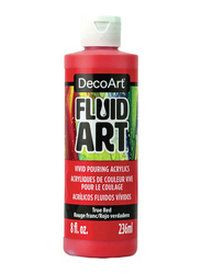 Deco Art Fluid Art Ready-To-Pour Acrylic Paint True, 8 Ounce, Red