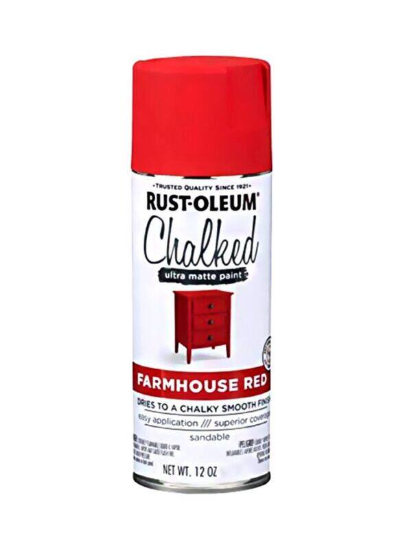 

Rust-Oleum Chalked Ultra Matte Spray, 12Ounce, Farmhouse Red