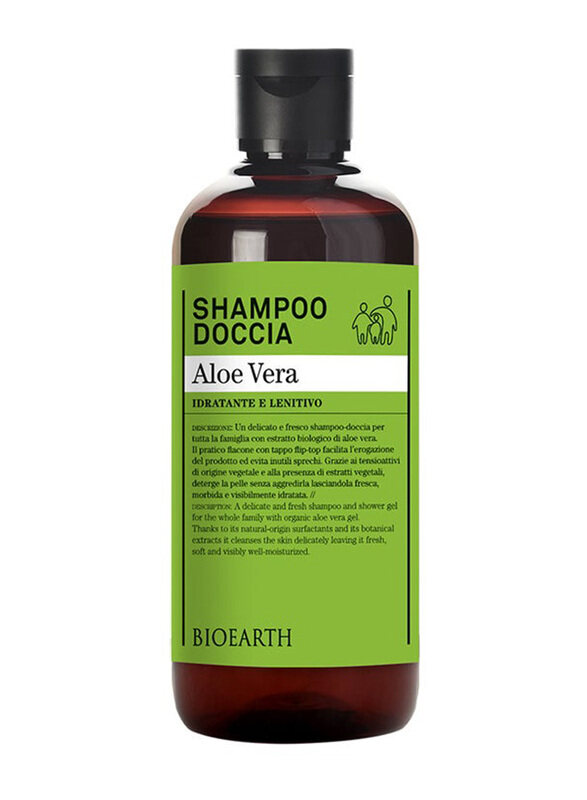 

Bioearth Doccia Shower Shampoo with Aloe Vera for All Hair Types, 500ml