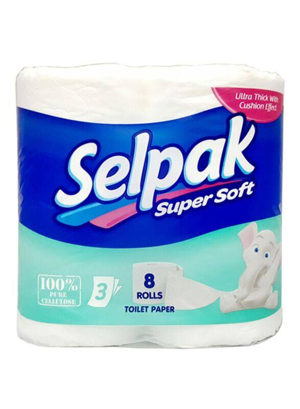 

Selpak Super Soft Toilet Tissue Roll, 8 Pieces