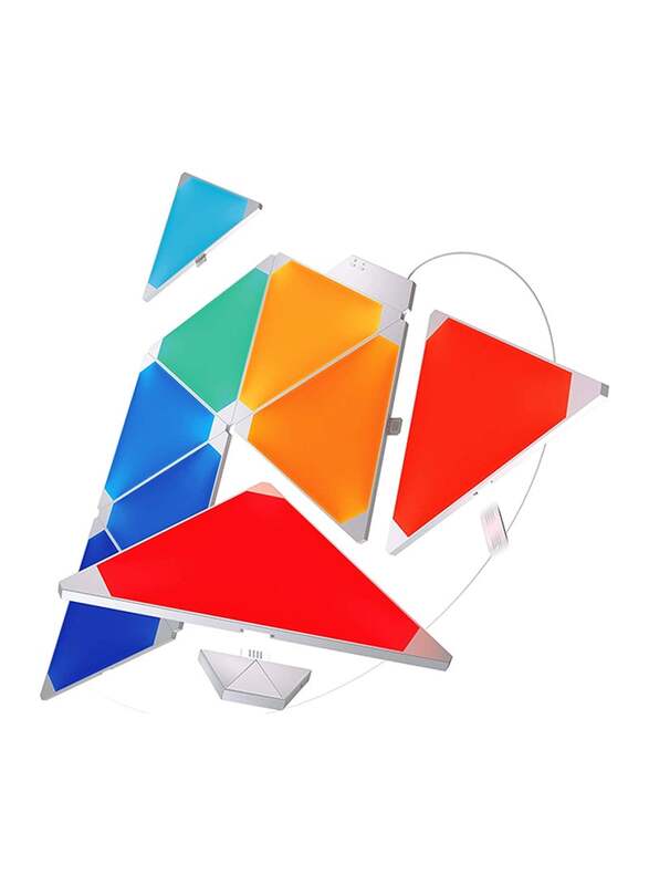Nanoleaf Shapes Triangles Starter Smart Wi-Fi LED Kit, 9 Pieces, White