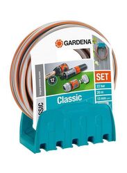 Gardena Classic Wall Mounted Hose Bracket with Hose, Blue/Orange/White