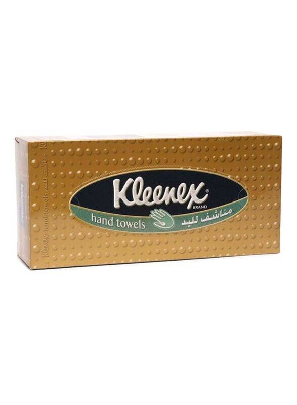 Kleenex Hand Towel Tissues, White, 90 Pieces