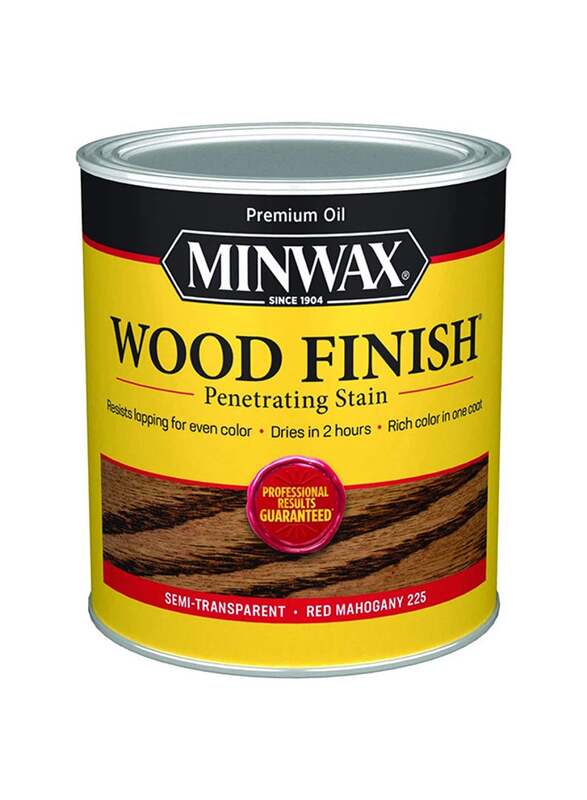 Minwax Wood Finish Penetrating Stain, 0.5 Pint, Red Mahogany