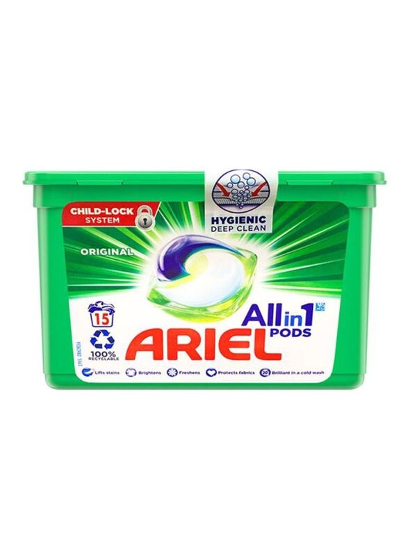 Ariel Washing Powder, 15 Pods