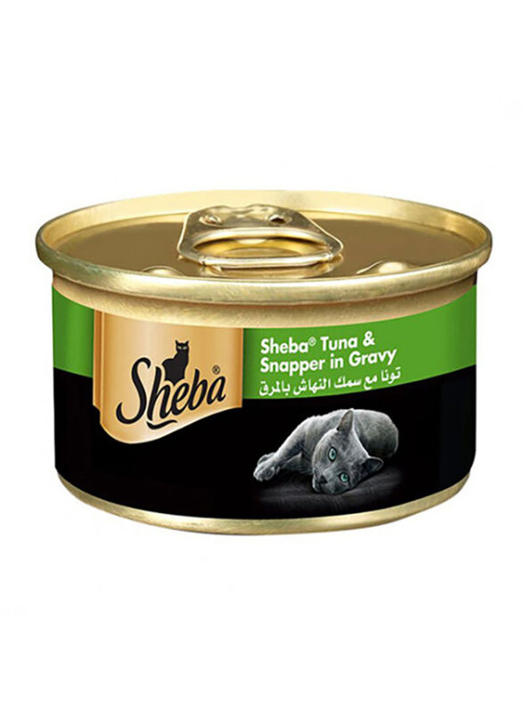 Sheba Tuna And Snapper in Gravy Can Cat Wet Food, 85g