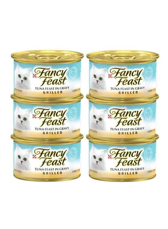 

Fancy Feast 6-Piece Grilled Tuna Feast In Gravy Wet Cat Food, 85g