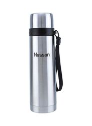 Nessan 500ml Stainless Steel Vacuum Flask, Silver/Black