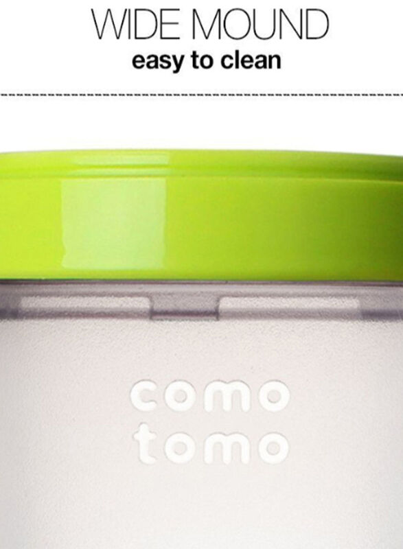 Comotomo Natural Feel Feeding Bottle, 250ml, Green