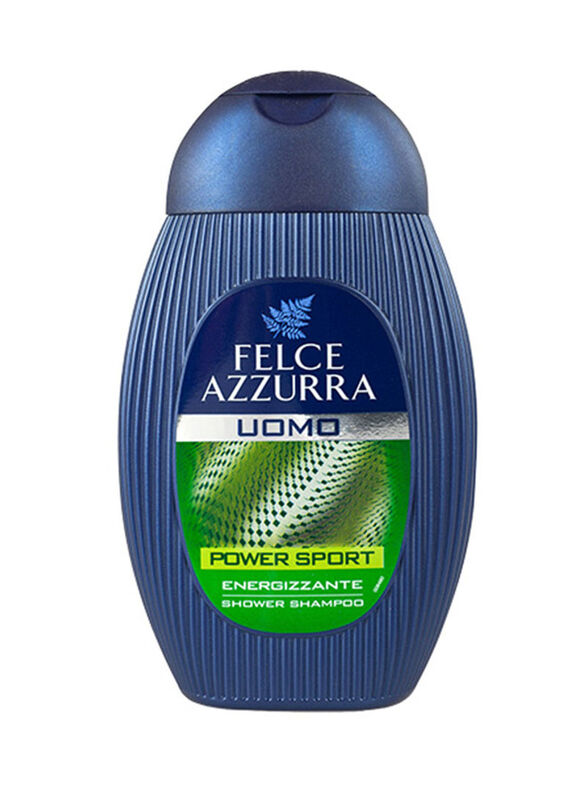 Felce Azzurra Power Sport Shower Clear Shampoo for All Hair Types, 250ml