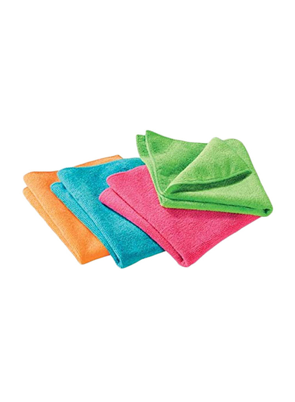 Vileda Microfiber Style All Purpose Wiping Cloth Set, 4 Pieces, Multicolour