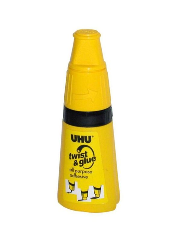 UHU All Purpose Twist & Glue, Yellow/Black
