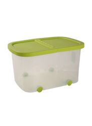 Plastiken Multi-Utility Food Container with Lid, Pistachio/Clear