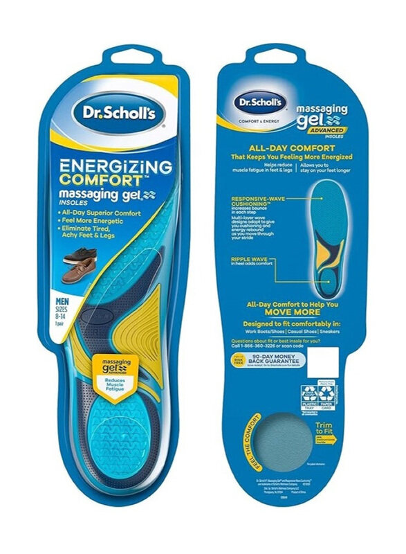 

Dr. Scholl's Energizing Comfort Everyday Insoles with Massaging Gel Mens, 1 Pair