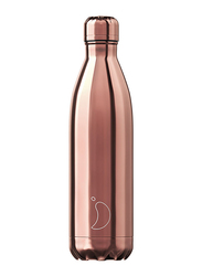 Chilly's 795ml Chrome Water Bottle, Rose Gold
