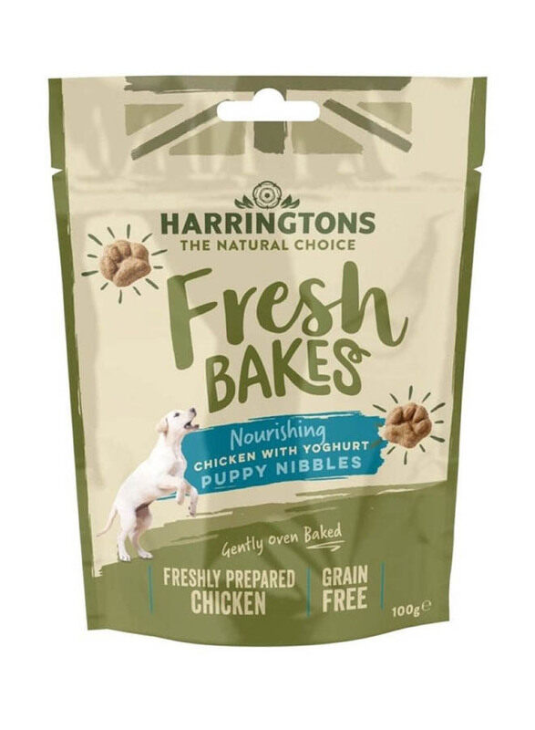 

Harringtons Fresh Bakes Chicken with Yogurt Puppy Nibbles, 100g