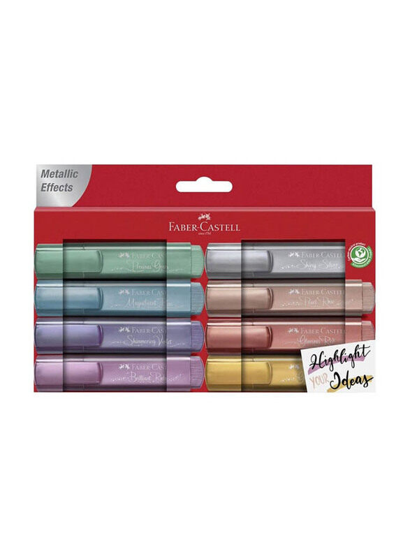 

Faber-Castell 8-Piece 46 Metallic Highlighter Set, Multicolour