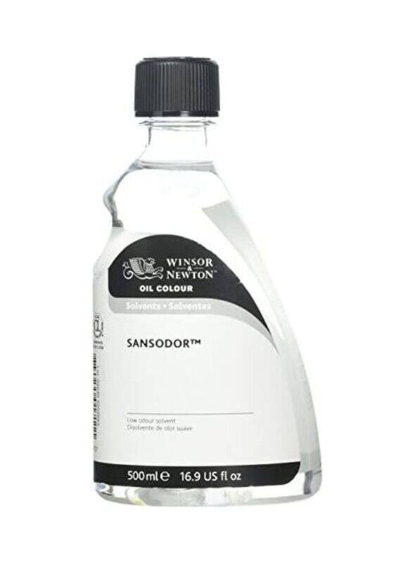 

Winsor & Newton Sansodor Low Odor Solvent Bottle, 500ml, Clear