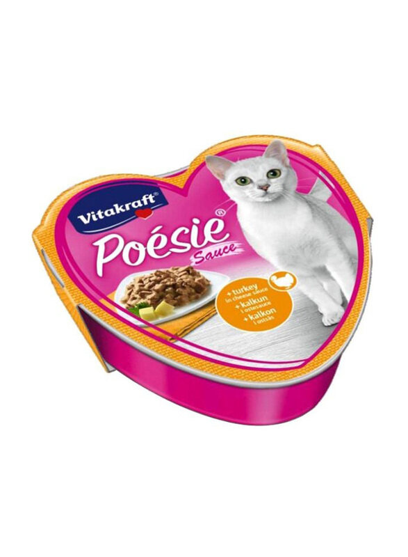 

Vitakraft Poesie Turkey Sauce Can Wet Cat Food, 85g