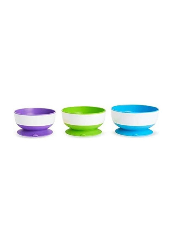 

Munchkin Stay Put Suction Bowl Set, 3 Pieces, Multicolour