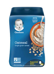 Gerber Oatmeal Single Grain Baby Cereal, 454g