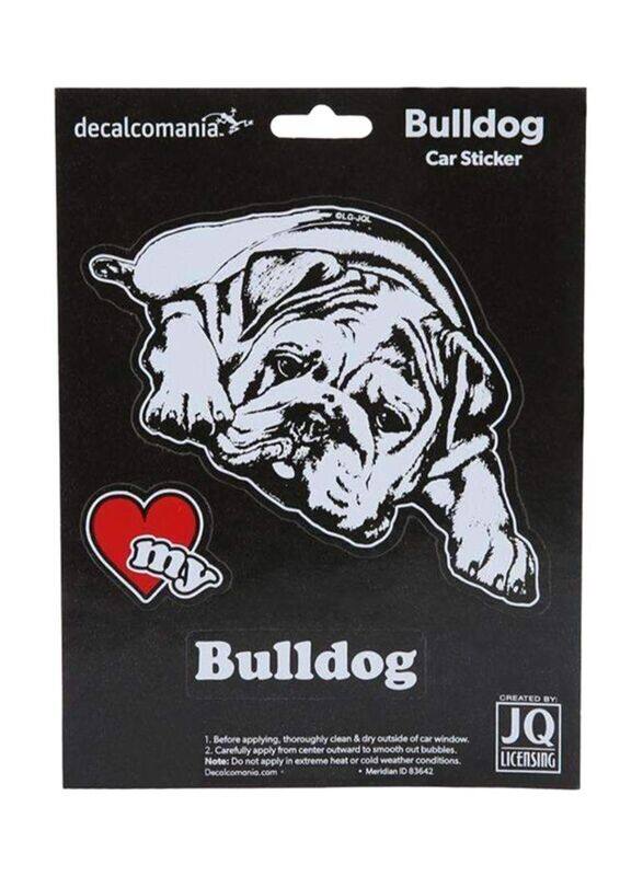 

Decalcomania Bulldog Dog Car Sticker, Black