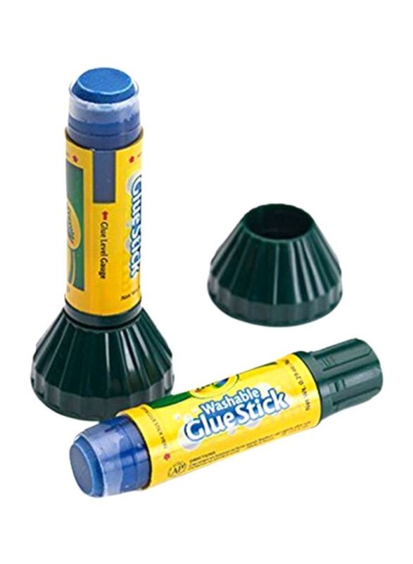 Crayola 2-Piece Washable Glue Sticks, Blue
