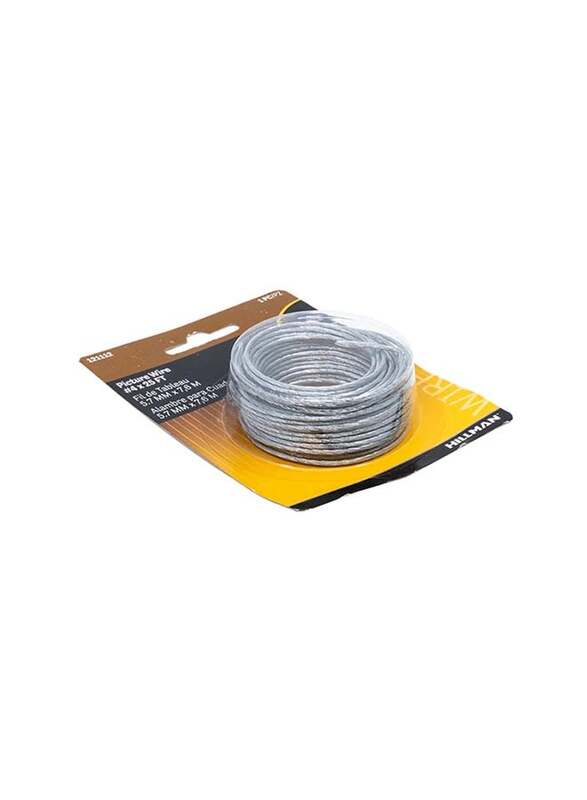 Hillman Picture Hanging Wire, 5.7 x 7600mm, Silver